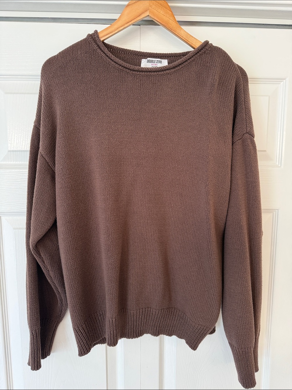Double Zero Chocolate Brown Knit Pullover Sweater